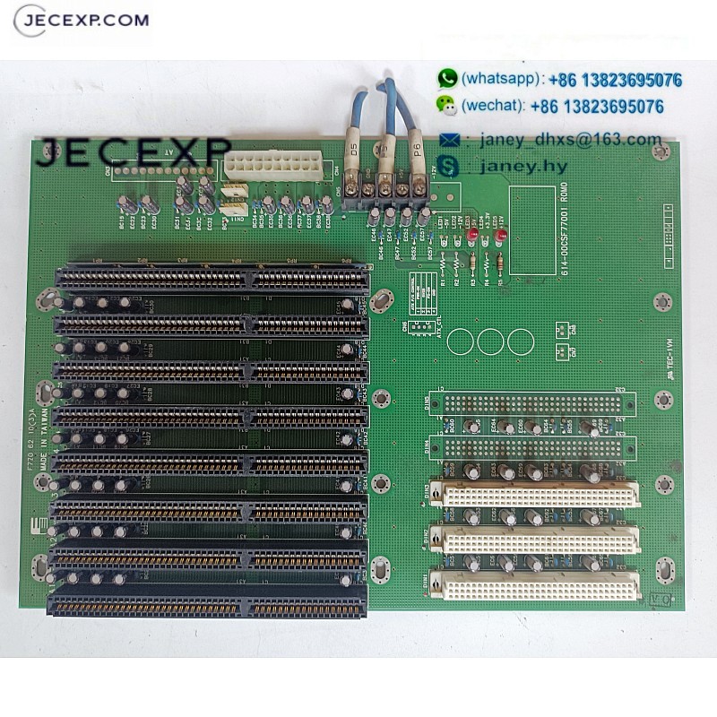 614-00CSF77001 R0M0 F770 62 10(3)A Base Board 8 ISA 3 DIN Slot Industrial Computer Backplane