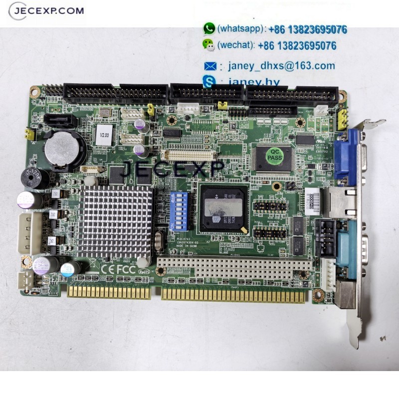 PCA-6743F PCA-6743 A2 19A2674304-03 DDR2 ISA Half-size SBC processor-based single board computer motherboard tested