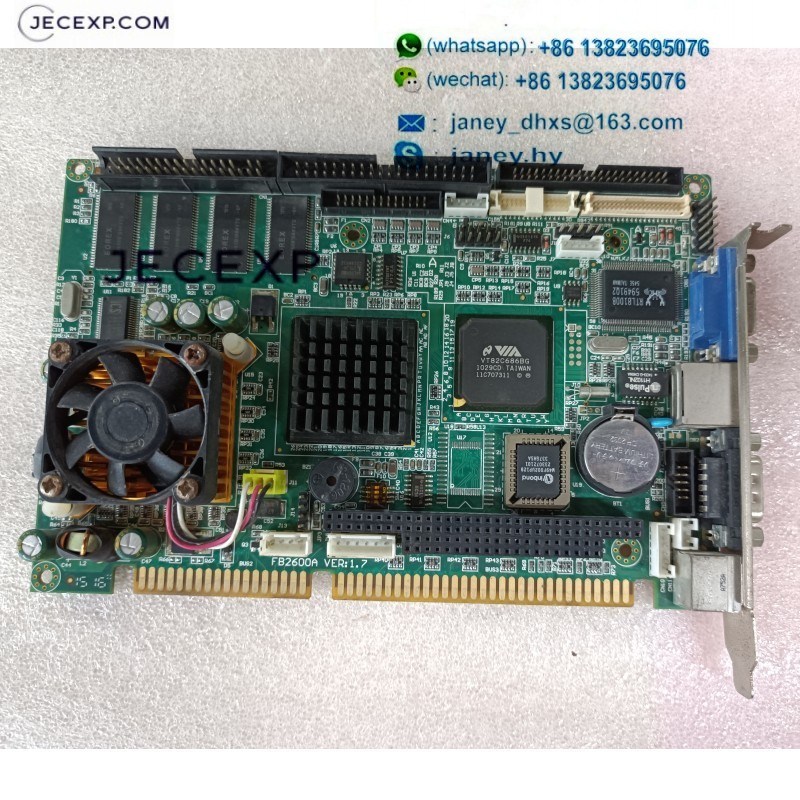 FB2600A VER 1.7 industrial motherboard CPU Card with PC104 LAN Port tested working